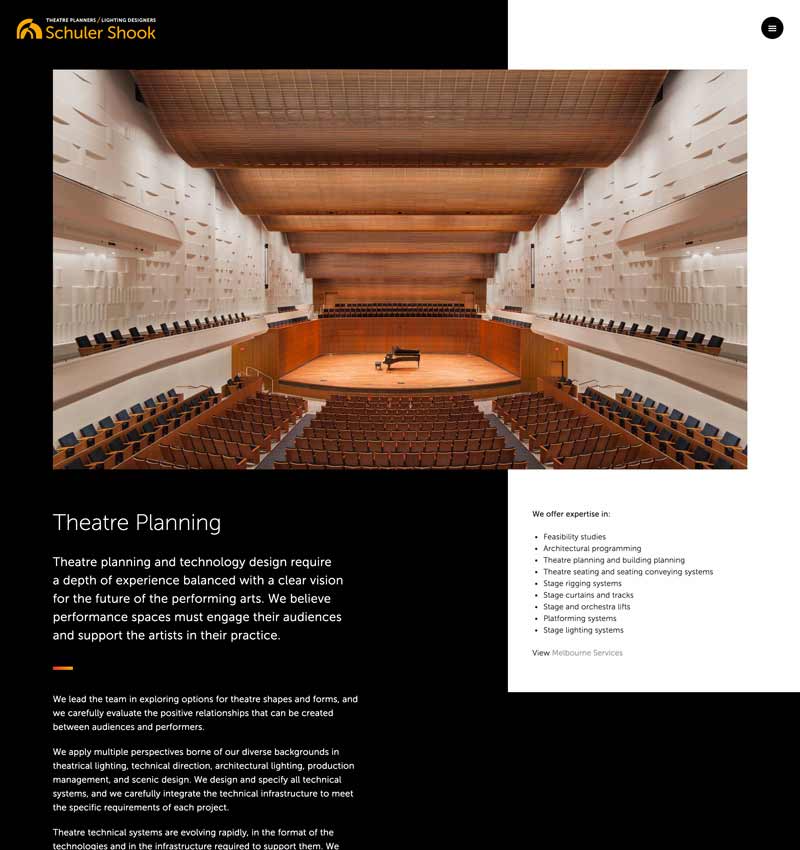 Theatre Planning page